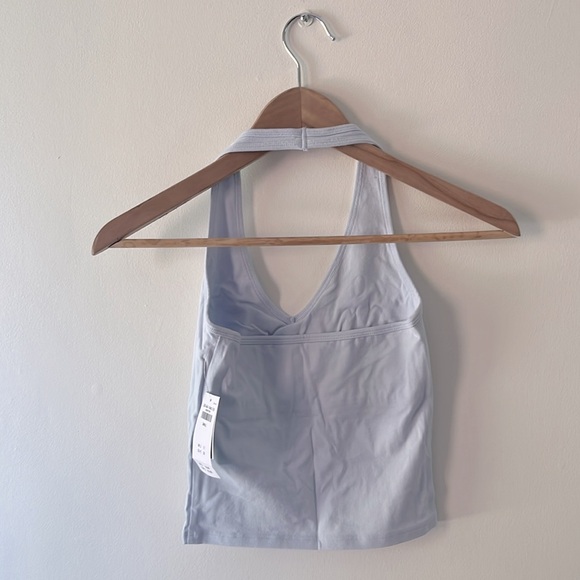 Light Blue Daisy Halter-Top w/ built in bra - Picture 3 of 6